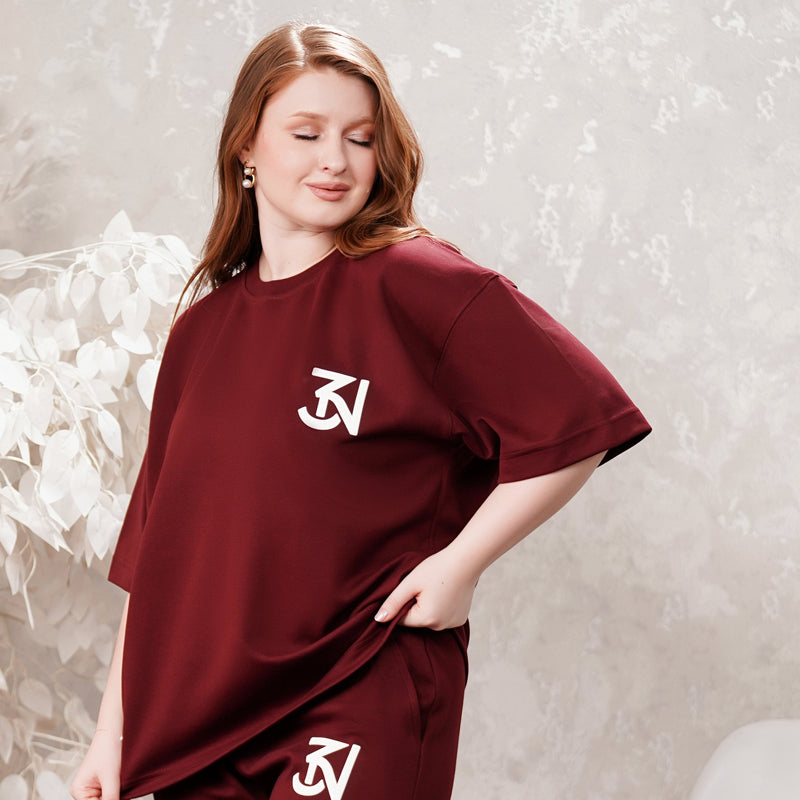 Burgandy T-shirt meloky