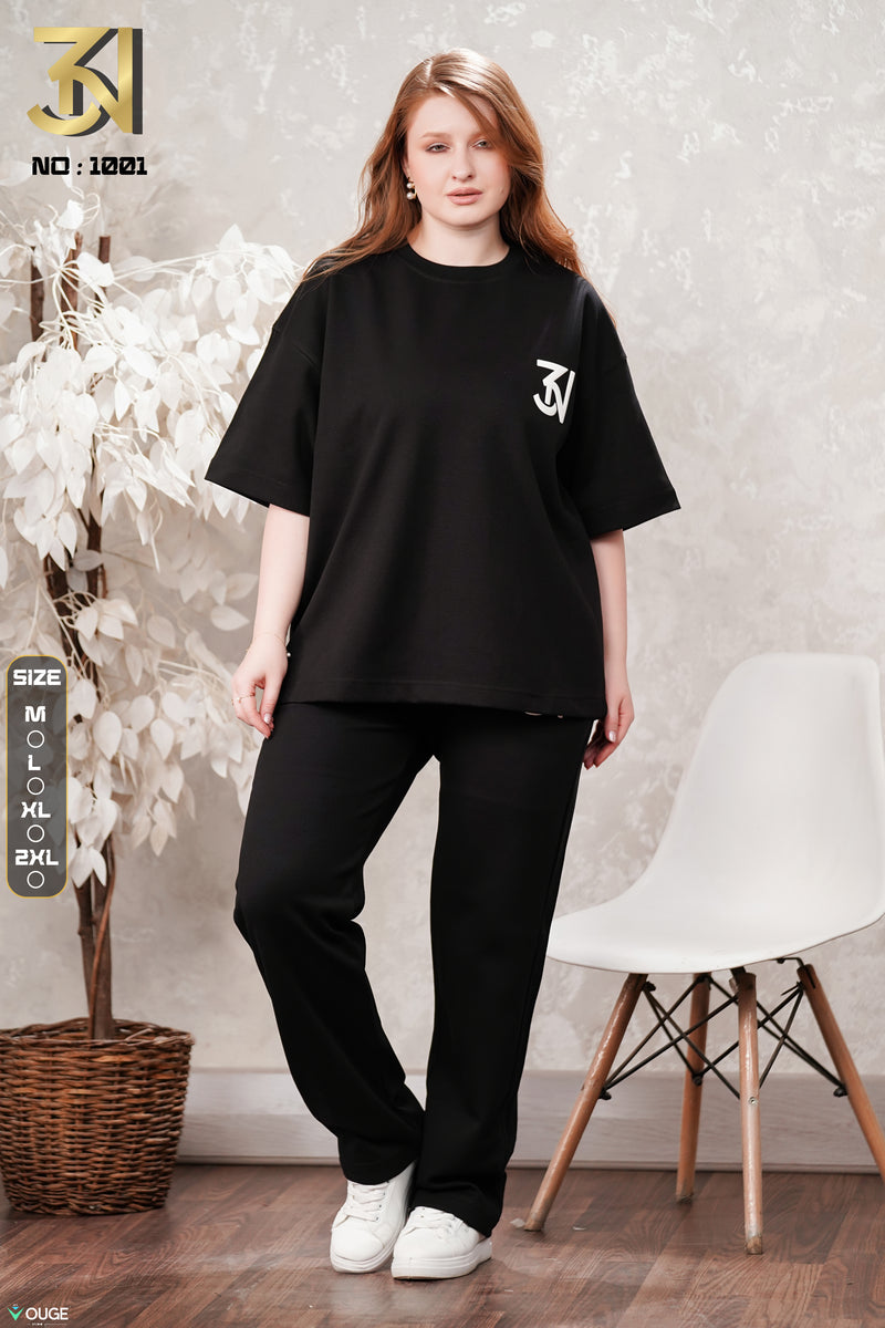 Over size suit Black