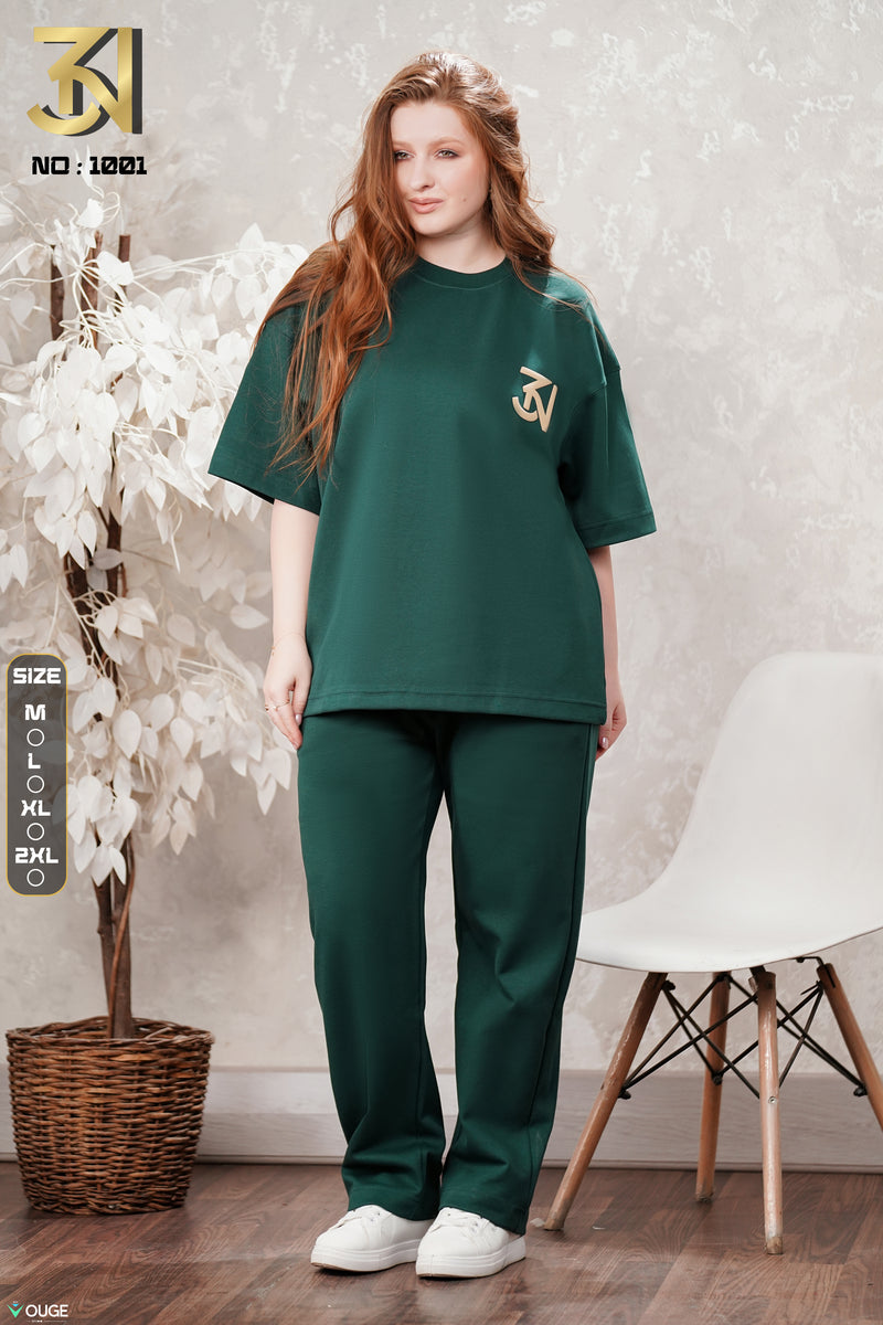 Over size suit Dark green