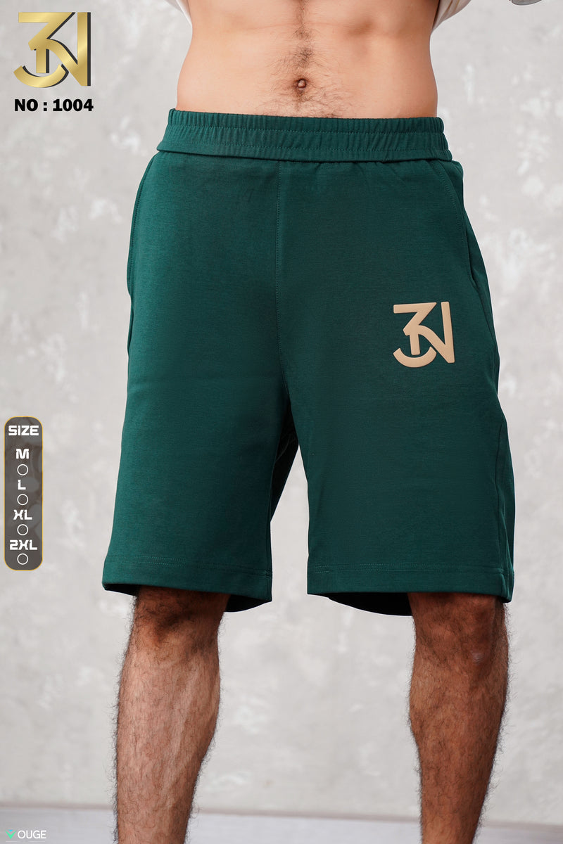 Over size short dark green